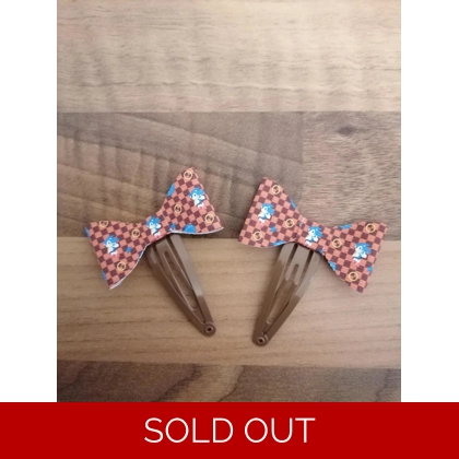 Classic Sonic The Hedgehog Hair Clip Set